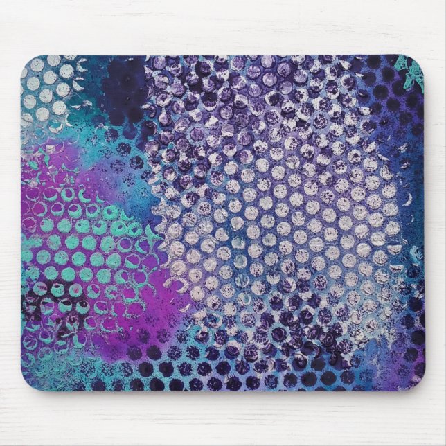 Tapis De Souris Points Abstraits (Devant)