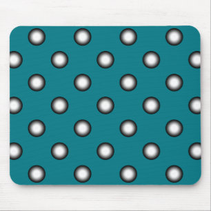 Tapis De Souris Points dégradés noir & blanc + votre dos. & idée