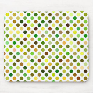 Tapis De Souris Points jaunes et verts
