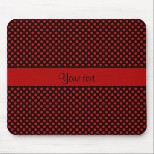 Tapis De Souris Points polka rouge