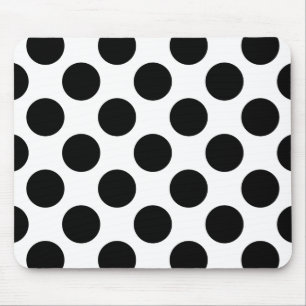 Tapis De Souris Points sans couture motif noir + votre dos