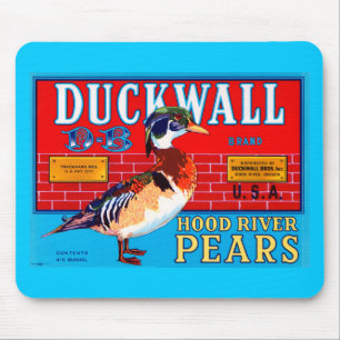Tapis De Souris Poires de la rivière Ducwall Hood