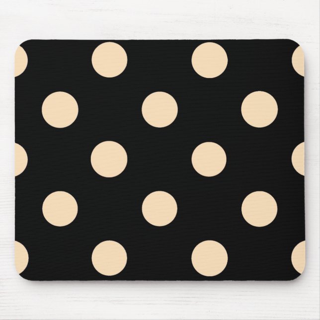 Tapis De Souris Pois Black Cream (Devant)