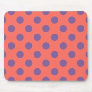 Tapis De Souris Pois de coraux violets et vivants