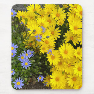 Tapis De Souris Pois de souris jaune et violet
