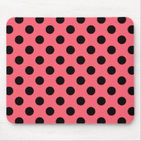 Pois noirs sur corail