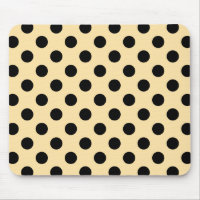Pois noirs sur jaune pâle