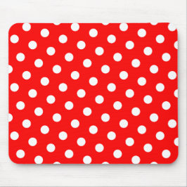 Tapis De Souris Pois rouges et blancs