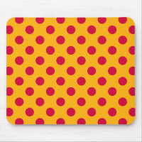 Pois rouges sur jaune