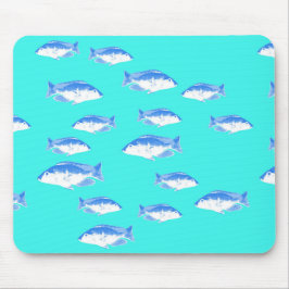 Tapis De Souris Poisson bleu turquoise