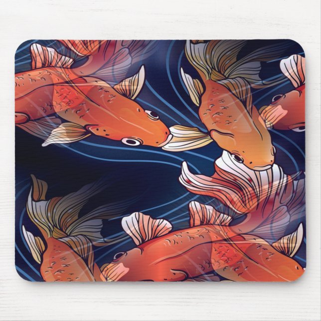 Tapis De Souris Poisson japonais Koi (Devant)