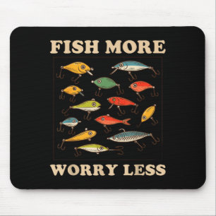 Tapis De Souris Poisson plus de soucis moins de style de vie déten