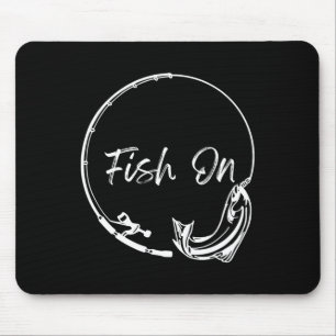 Tapis De Souris Poisson Sur Capture Drôle Dit Pêche Humour Hommes 