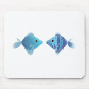 Tapis De Souris poissons bleus