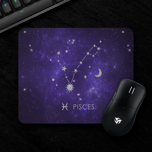 Tapis De Souris Poissons pourpres Zodiac Horoscope d'astrologie