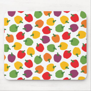 Tapis De Souris Poivrons Bell colorés