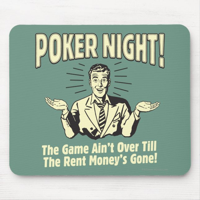 Tapis De Souris Poker : Le jeu n'est pas fini (Devant)