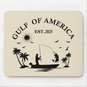 Tapis De Souris Pôle de pêche américain patriotique