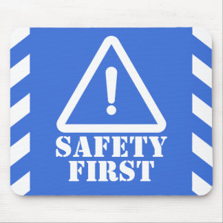 Tapis De Souris Police Blue Safety d'abord