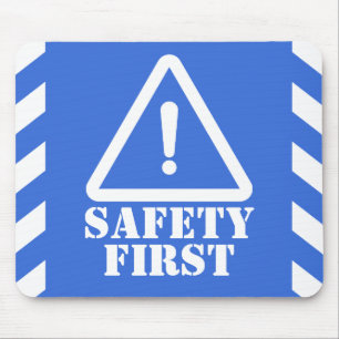 Tapis De Souris Police Blue Safety First