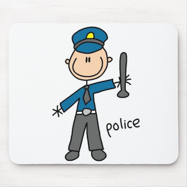 Tapis De Souris Policier Mousepad (Devant)