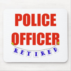 TAPIS DE SOURIS POLICIER RETIRÉ
