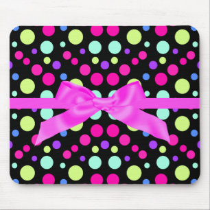 TAPIS DE SOURIS POLKA DOT PINK PINK BOÎTE DE SOURIS