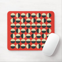 Polka Noir Rouge Rétro Point Soixante Motif