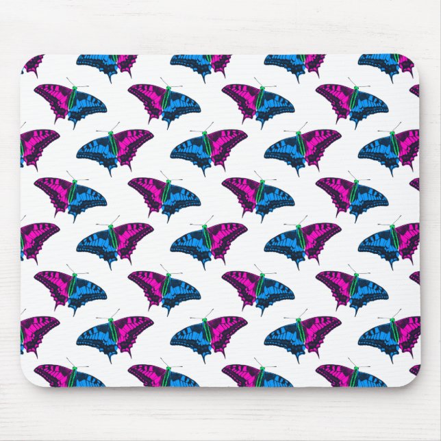 Tapis De Souris Polysexual Pride Flag Swallowtail Butterfly (Devant)