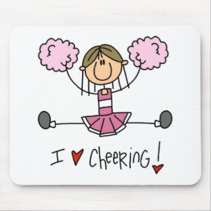 Tapis De Souris Pom-pom girl rose