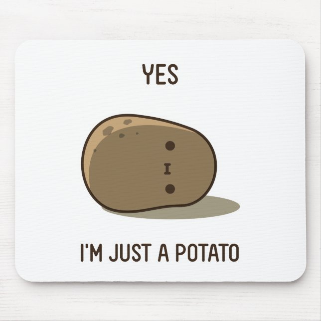 Tapis De Souris Pomme de terre cuite (Devant)