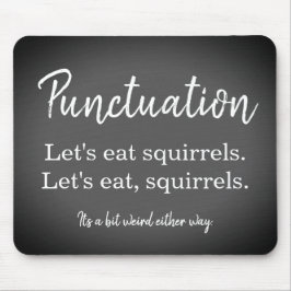 Tapis De Souris Ponctuation Grammar Funny