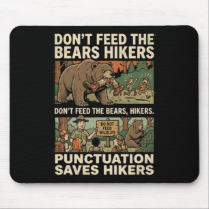 Tapis De Souris Ponctuation grammaticale amusante sauve les randon
