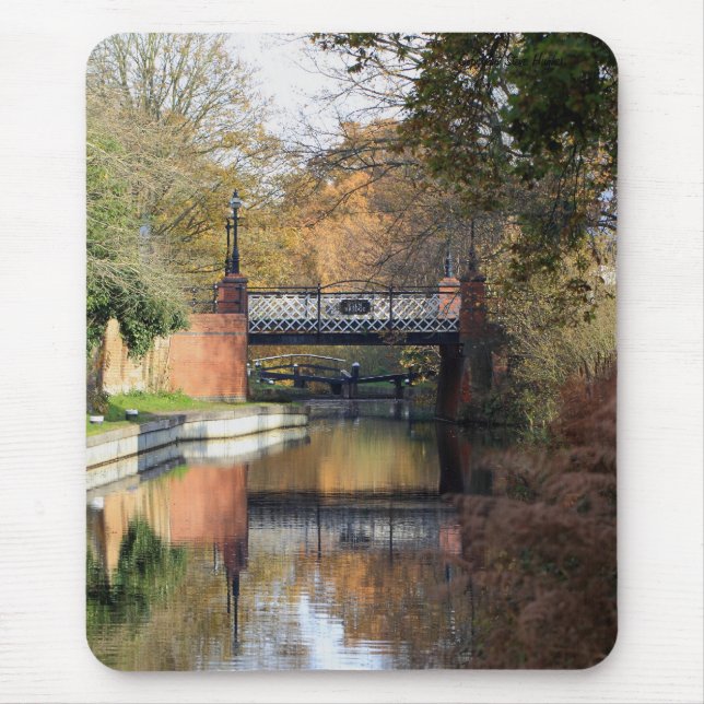 Tapis De Souris Pont au printemps Mousepad en four (Devant)
