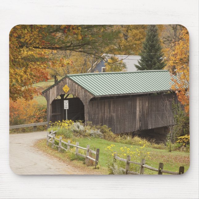 Tapis De Souris Pont couvert, Vermont, États-Unis (Devant)