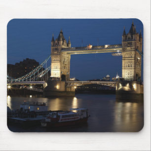 Tapis De Souris Pont de la Tour de nuit