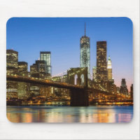 Pont de Manhattan et de Brooklyn au crépuscule
