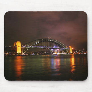 Tapis De Souris Pont de port de Sydney la nuit