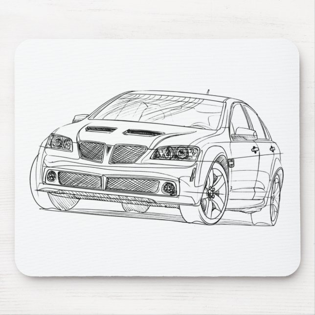 Tapis De Souris Pontiac G8 GT 2008 (Devant)