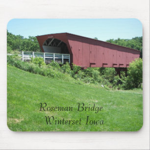 Tapis De Souris Ponts du comté de Madison Winterset, Iowa