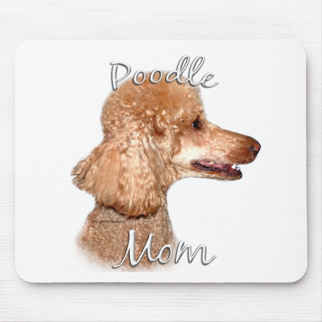 Tapis De Souris Poodle (abricot) Maman 2 (Devant)
