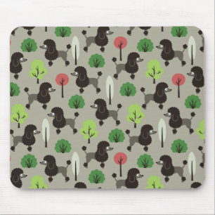 Tapis De Souris Poodle dans le parc
