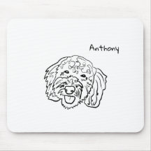 Poodle Love - Carte de souris personnalisable