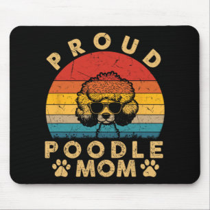 Tapis De Souris Poodle Maman Cadeaux J'Aime Mon Chien Maman Maman
