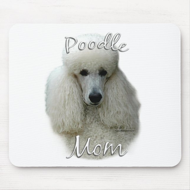 Tapis De Souris Poodle (wht) Maman 2 (Devant)