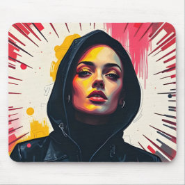 Tapis De Souris Pop Art Portrait Souris