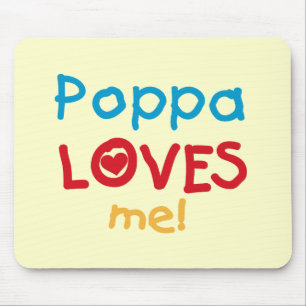 Tapis De Souris Poppa m'aime T-shirts et cadeaux