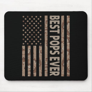 Tapis De Souris Pops Ever Us Drapeau Américain Funny Grand-Père39s