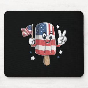 Tapis De Souris Popsicle 4 juillet Garçons Enfants Drapeau américa