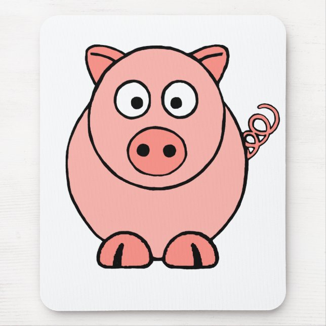 Tapis De Souris Porc rose (Devant)